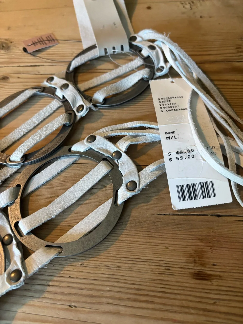 Urban Outfitters Leather Circle Ring Belt NWT